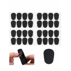 Mouthpiece Cushions, 32 PCS Alto Tenor Saxophone Pads, 0.8mm Thick Food Grade Sax Clarinet Patches Pads Strong Adhesive, Black 