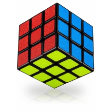 Rubix Cube Speed Cube Smooth Turning Magic Cube 3 3 3 Brain Teaser Puzzle Cube Sticker (2.2 inches) 