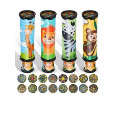 Kaleidoscope Educational Toys, the Inner Landscape of World Supports a Variety Patterns to Change Freely, Suitable for Children over 3 Years Old Party Supplies (4 Pieces) 