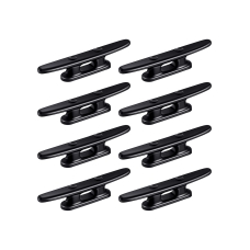 Black Boat Cleat Kayak Cleats Boat Dock Cleats Boat Kayak Canoe Cleat 4 Inch Black Strong Nylon Cleats for Boat Mooring Accessories Beach Lake Maritime Decor (8 Pieces) 