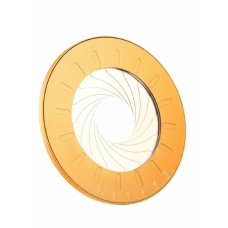 اداه رسم دائريه ، قالب دائري معدني قابل للتعديل لقياس هندسي لاعمال النجاره المصممه (اصفر) 