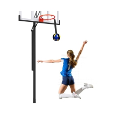 Volleyball Hoop Spike Trainer, Basketball Hoop Training System, Volleyball Equipment Training Aid Improves Serving, Jumping, Arm Swing Mechanics and Spiking Power, perfect for Beginners Practicing 
