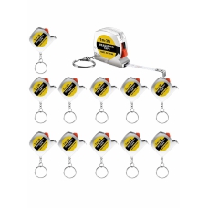 Tape Measure Keychains, 12 Pcs 1.57 Inch Mini Tape Measure Keychain Functional Small Pocket Retractable Measuring Tape with Stable Slide Lock 