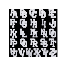 حرف لصائق ، 52 قطعه من الحديد لصائق لصائق حرف ا - Z اصلاح التصحيح 