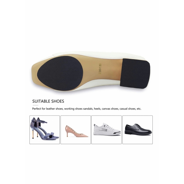 Non-Slip Shoes Pads, 10 Pcs Anti Slip Grips Self Adhesive Shoes Sticker High-Heeled Sole Pads Protector No Slip Cushion Heel Replacement Pad Prevention Tape for Preventing High Heel Slipping 