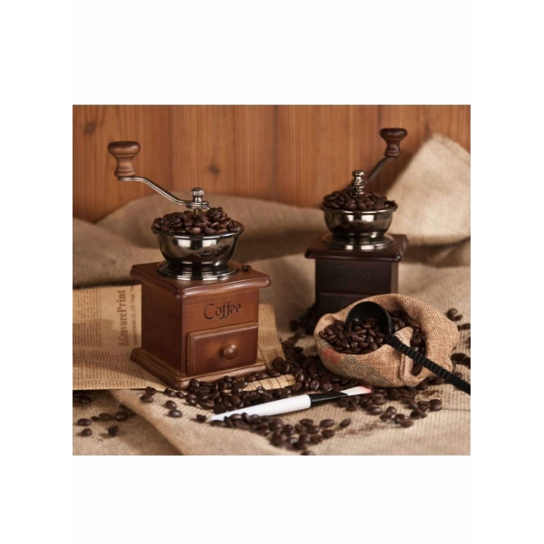 Coffee Grinders Manual Coffee Bean Grinder Adjustable Coarseness Ceramic Mill Hand Held Coffee Mill Multifunction Smash Machine Compact Crank For Home, Office Travelling 