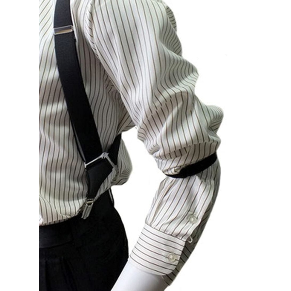 SYOSI 4 Pairs Elastic Armbands Adjustable Sleeve Garters Shirt Sleeve Holder Anti-Slip Arm Shirt Garters Strap For Women Men 