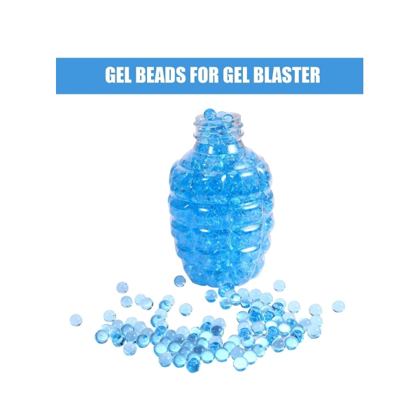 Water Balls Beads Ammo Bullets Made for Eco-Friendly Non-Toxic Based for Splatter Gall Gun Vases and Plants Decor of Eco-Friendly Gel Blue 5 pack-7-8mm 