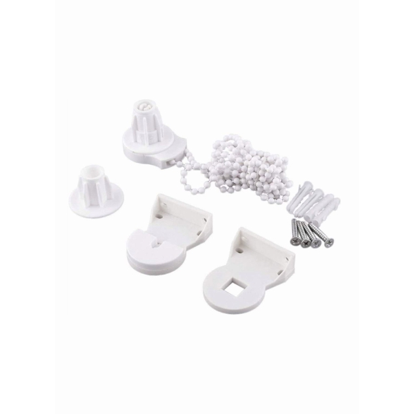 Roller Blind Fittings, SYOSI 25MM Roller Blind Brackets, Plastic Rolling Blind Replacement Repair Kit, Curtain Roller Accessories with Beaded Chain Screws for Windows 