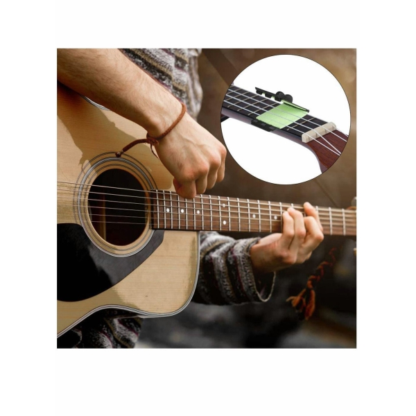 عبوتان ، منظف اوتار الجيتار المزدوج للجيتار ، والباس ، والقيثاره ، يستخدمان لتنظيف الاوتار وصيانه سلسله جيتار ممسحه الاوتار ، اخضر فاتح 