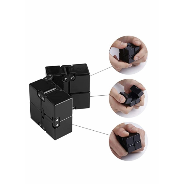 Cube Toy suitable for Adults Kids, New Version Fidget Finger Toy Stress and Anxiety relief, Killing Time Fidget Toys Infinite Cube suitable for Office Staff 