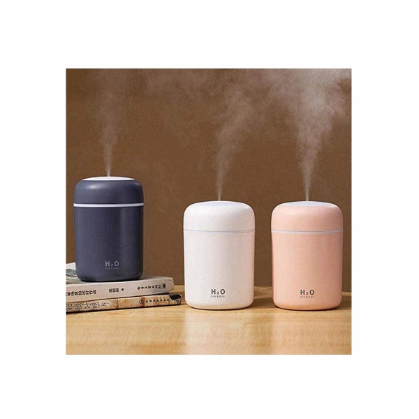 Portable Mini Humidifier, 300ml USB Personal Desktop Humidifier with 7-Color LED Night Light, Auto-Off, Ultra-Quiet, Suitable Heaithy Life for Home... 