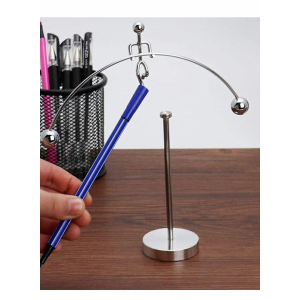 Steel Balance Toy Weightlifter Kinetic Art Balance Toy Balancing Decompressive Science Psychology Home Offic Decor Desk Decor Toy 