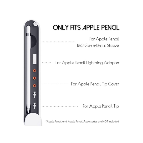 جراب حمل لقلم Apple Pencil من الجيل الاول جراب تخزين بغطاء مغناطيسي دوار لقلم Apple Pencil من الجيل الاول جراب واق لقلم iPad 