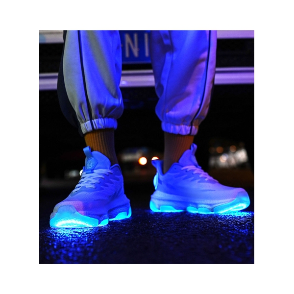 USB rechargeable luminous shoes Student sports shoes Running shoes Men s sports shoes 