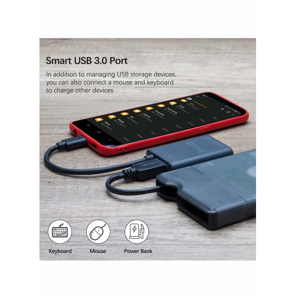 SD Card Reader, USB-C to SD or Micro SD Card Adapter and USB 3.0 Port 