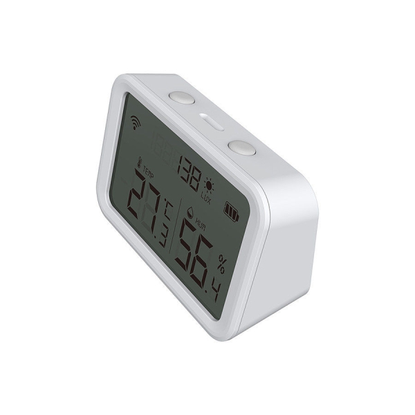 NEO Coolcam Tuya WiFi Smart Temperature and Humidity Sensor Luminance Detector Indoor Hygrometer Thermometer with LCD display 