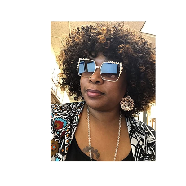 Women Square Sunglasses, UV Protection Fashion Oversized Sunglasses, Tinted Lens Vintage Sun Glasses, Pearl Design Ladies Sunglasses, New Luxury Fashion Big Shades B2747 
