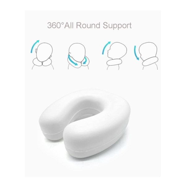 Travel Pillow Airplane Neck Pillow for Traveling 100% Pure Memory Foam U Shaped Neck Pillow Washable Super Lightweight Portable Headrest Great for Airplane Chair Car Home Office 