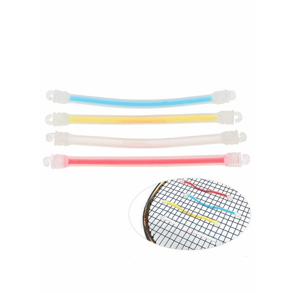Tennis Racquet Vibration Dampener, 4 Pcs Double Hook Silicone Racket Dampeners Reducing Conduction 