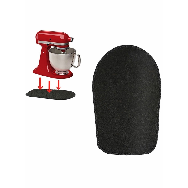 Mixer Mats, Mixer Mover, Blender anti-skid pad, Kitchen Appliance Slider Mats, Sliding Appliance Rolling Tray, Appliance Sliders, for KitchenAid Mixer, for Kitchen Appliances (Black) 