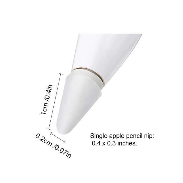 [8-Piece] Silicone Pencil Nib Tip Protector Cap for Apple Pencil 1st 2nd Replacement Non-Slip Writing Nib Tip Protector Compatible with Apple Pencil 1st 2nd Generation 