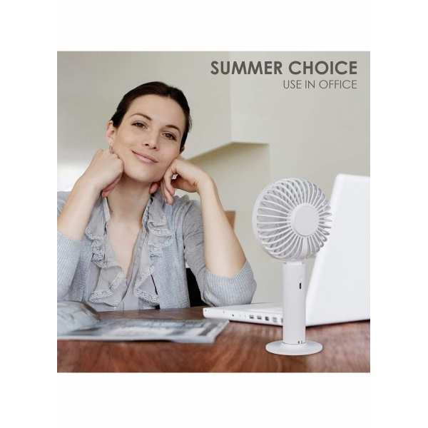 Portable Mini Fan, Handheld Rechargeable USB Fan with 3 Stage Air Volume Adjustment, Personal Cooling Fan Desktop 