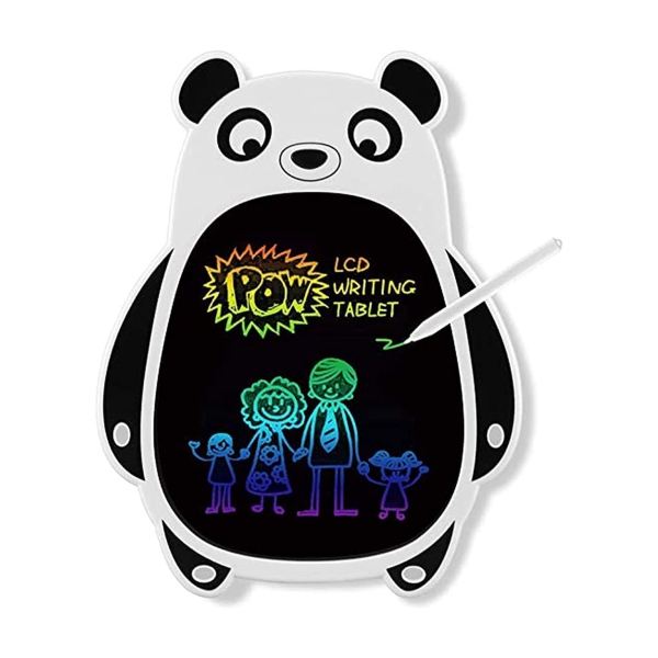 LCD Writing Tablet Colorful Doodle Board, SYOSI Electronic Drawing Board Drawing Pad for Educational and Learning for Kids and Toddler Writing Learning 3 - 7 Years Old Boys Girls (Black-white Panda) 
