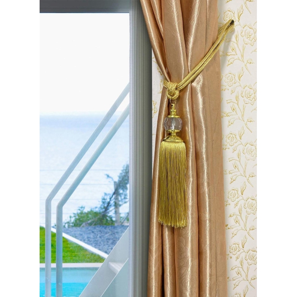 Curtain Tiebacks Curtain Tieback Tassel Gold Crystal Curtain Holdbacks Tie Back Hooks 