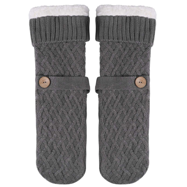 Slipper Socks Warm Fluffy Socks Super Soft Fuzzy Socks Winter Knit Socks Fleece Lined Home Socks for Men and Women，Slippers fluffy socks comfortable thick fleece winter warm plush stockings 