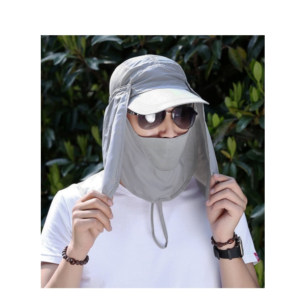 Women Sun Hat UV Sun Protection Neck Flap Cap Summer Outdoor Sport Wide Brim Hat Free Sunscreen Sleeve for Women Men 