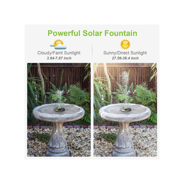 3W solar fountain pump water outdoor swimming pool with 11 nozzles floating fountain for bird bath pool garden outdoor swimming pool 