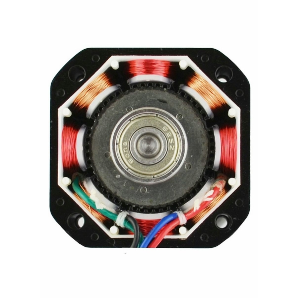 Dual Shaft Nema 17 Stepper Motor Bipolar, 0.5A 24Ncm 48mm Body 4-lead Wires 60cm Cable and Connector Compatible with 3D Printer CNC 