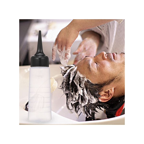 150ml Hair Dye Bottle Hair Color Mixer Bottle Hair Color Applicator Bottle with Black Slant Tip 