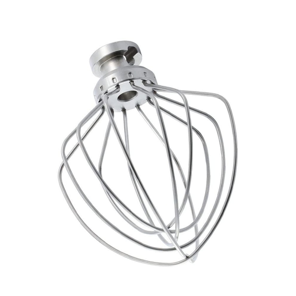 Stainless steel Wire Whip Attachment Compatible with KitchenAid Tilt-Head Stand Mixer Accessory K45WW Replacement, Egg Cream Stirrer, Whipping Egg White, Cakes Mayonnaise Whisk, Dishwasher Safe 