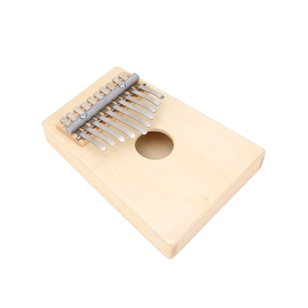 Thumb Piano, 10 Keys Kalimba Pine Wood Finger Thumb Piano Instrument Musical Gift for Children(Wood Color) 