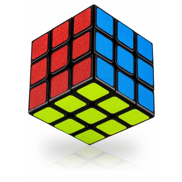 Rubix Cube Speed Cube Smooth Turning Magic Cube 3 3 3 Brain Teaser Puzzle Cube Sticker (2.2 inches) 