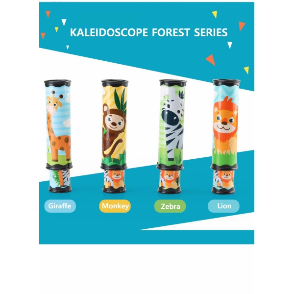 Kaleidoscope Educational Toys, the Inner Landscape of World Supports a Variety Patterns to Change Freely, Suitable for Children over 3 Years Old Party Supplies (4 Pieces) 