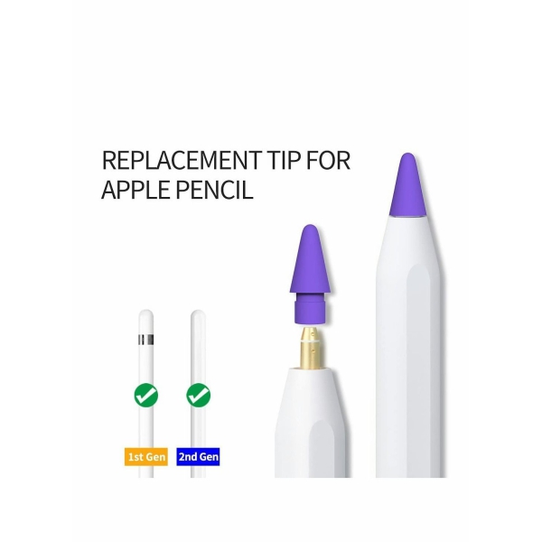 Replacement Tips for Apple Pencil, 5 Pcs Color Pen Tip Compatible with Apple Pencil Tips 1st 2nd Generation Nib 