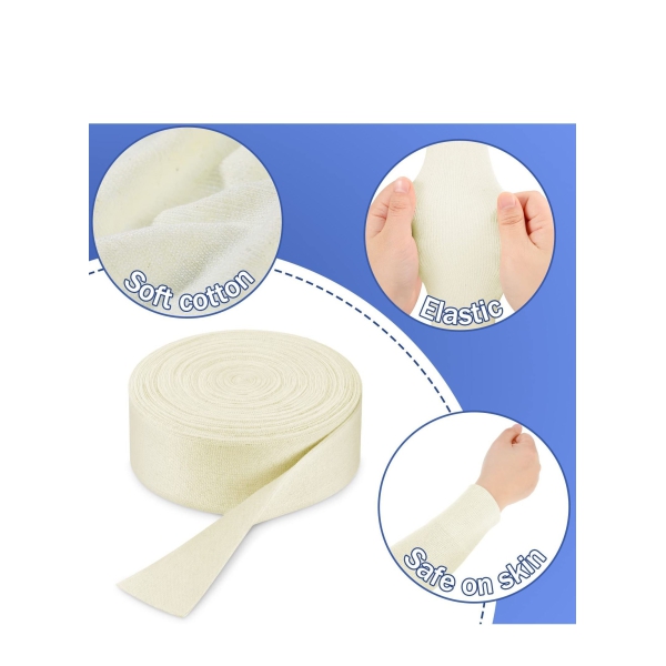 Cotton Tubular Bandage Comfortable Arm Leg Knee PreWrap for Pre-Splinting or Casting Fabrication 