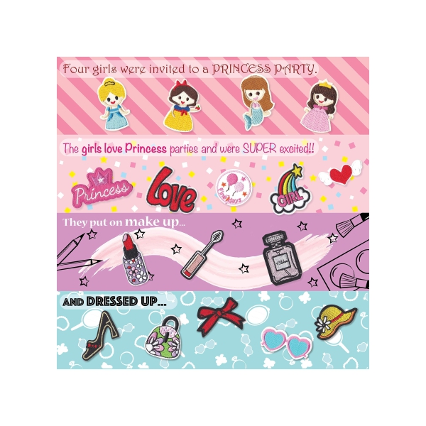40 Pack Cute Girls Iron-On Patches Embroidery 