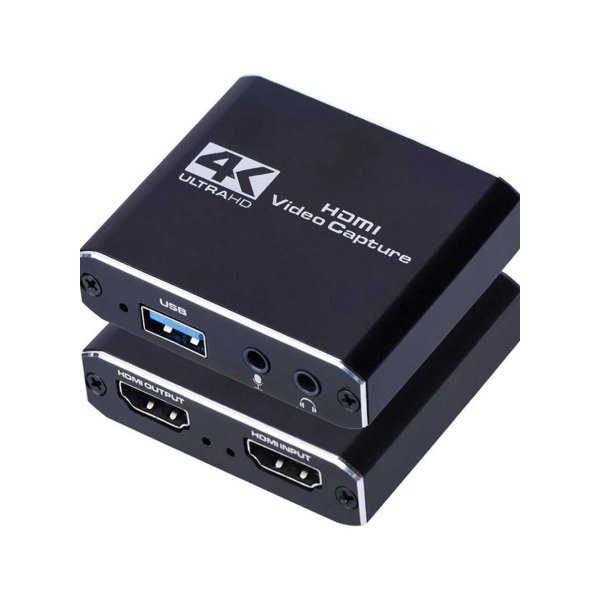 بطاقه التقاط الفيديو HDMI 4K ، USB3.0 1080P 60FPS HD Ultra Low Latency ، بطاقه التقاط الالعاب للالعاب البث المباشر مؤتمرات الفيديو لنينتندو سويتش PS4 Xbox One OBS الكاميرا الكمبيوتر 