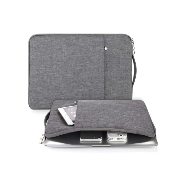SYOSI Laptop Bag, Grey 15 inch Laptop Sleeve Bag Compatible with Zipper Handbag Sleeve PC Case for All Laptop 