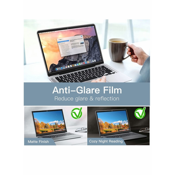 Screen Protector for MacBook Pro 13 Inch (2016 2022 M1 M2) MacBook Air 13 Inch (2018 2020 M1) Anti Glare Film Matte Anti Fingerprint 4 Pack 