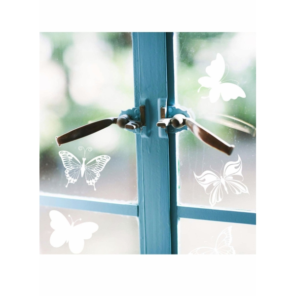 Butterfly Static Window Clings Anti Collision Window Decals for Bird Strikes, Glass Alert Stickers, Stop Birds Flying into Windows, Set of 24 