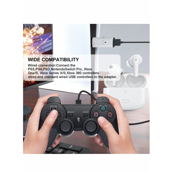 محول وحده تحكم لاسلكيه ، محول USB لويندوز PS5 4 لـ Nintendo Switch لـ OLED ، محول وحده تحكم مناسب لوحده تحكم Xbox Series X S ، لوحده تحكم One X Elite 