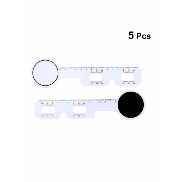 Measure Optical Vernier PD Ruler Pupil Distance Meter Eye Ophthalmic Tool, 5pcs 