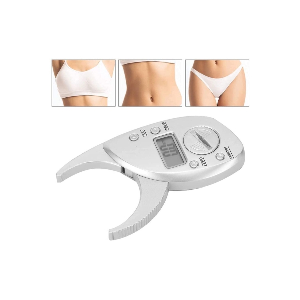 Electronic Digital Display Fat Caliper, Body Fat Clip, Skin Fold Thickness Measuring Instrument, Sebum Clip, Body Fat Rate, Fat Clamp, Athletic Women Men Body Tools Monitoring Home Use 