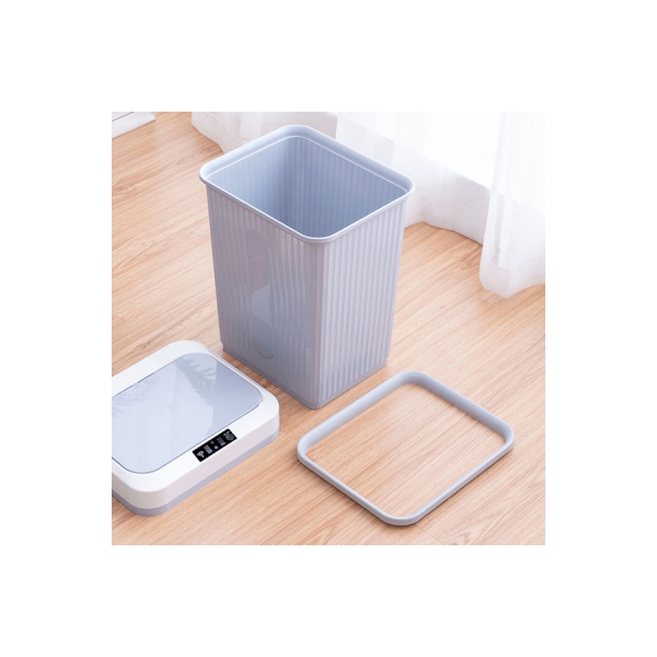Touch-Free Smart Trash Can رمادي 14.17 x 10.43 x 8.66بوصه 