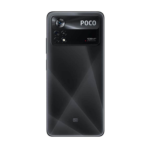 هاتف بوكو X4 برو ثنائي الشريحه بذاكره رام سعه 6 جيجابايت وذاكره داخليه سعه 128 جيجابايت ويدعم تقنيه 5G - اصدار عالمي، لون اسود ليزر 